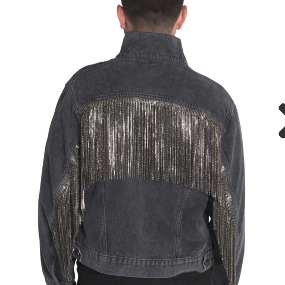 DanielXDiamond Rhinestone Denim Jacket- NWT!